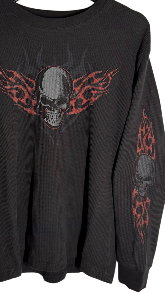 Vintage Thermal Flame Skully