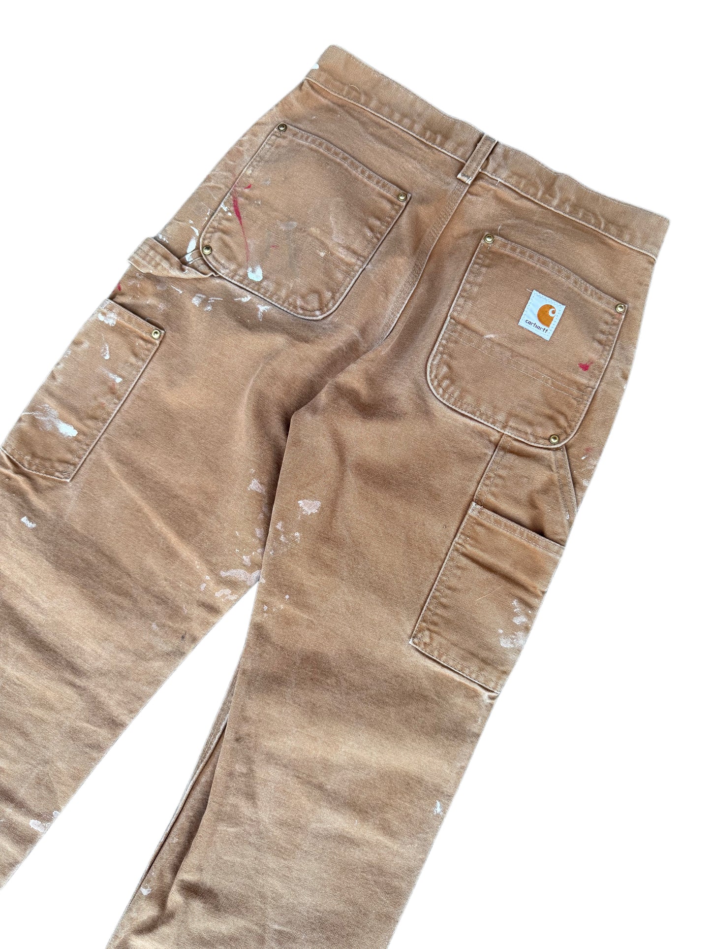Red/White Paint Splatter Carhartt Double Knee