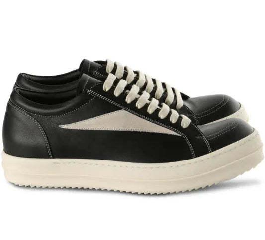 Rick Owens Vintage Black Leather Vans