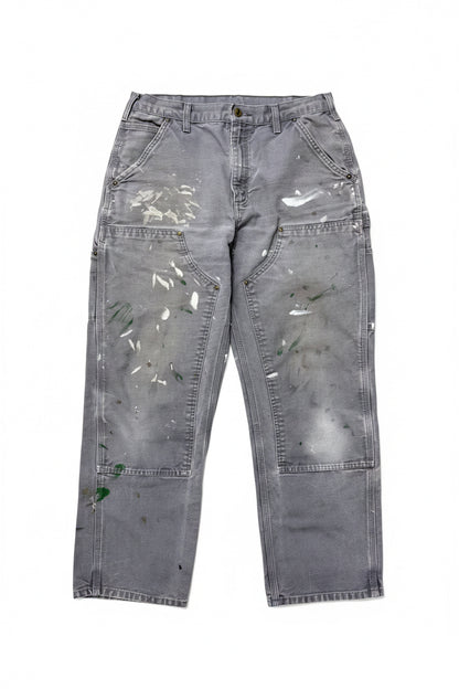 Grey Paint Splatter Carhartt Double Knee