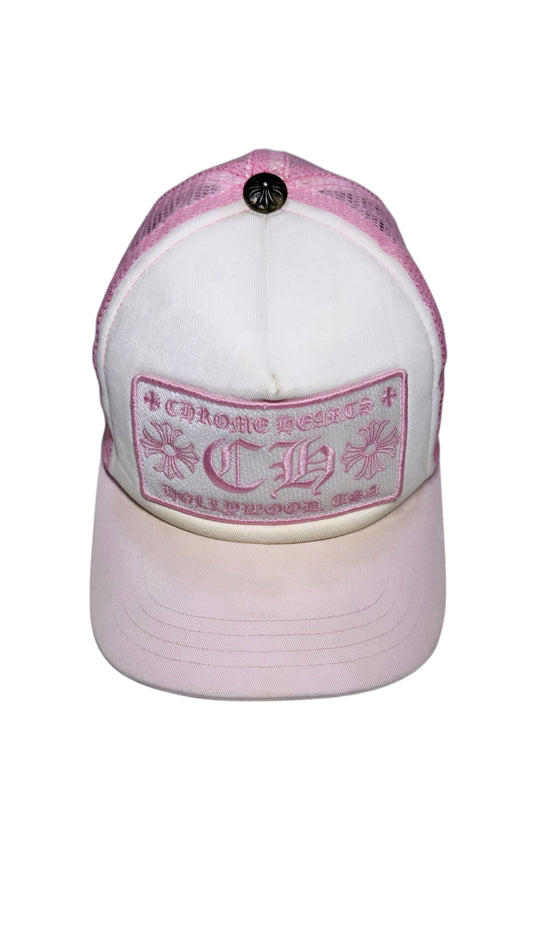 Chrome Hearts Pink Trucker Hat