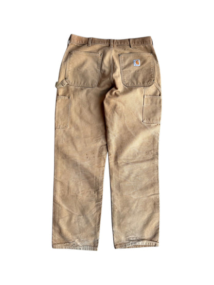 Yellow Paint Tan Carhartt Double Knee