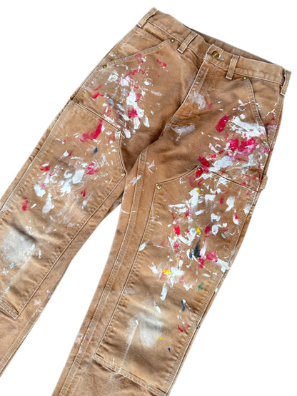 Red/White Paint Splatter Carhartt Double Knee