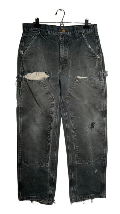 Crazy Black Carhartt Double Knee