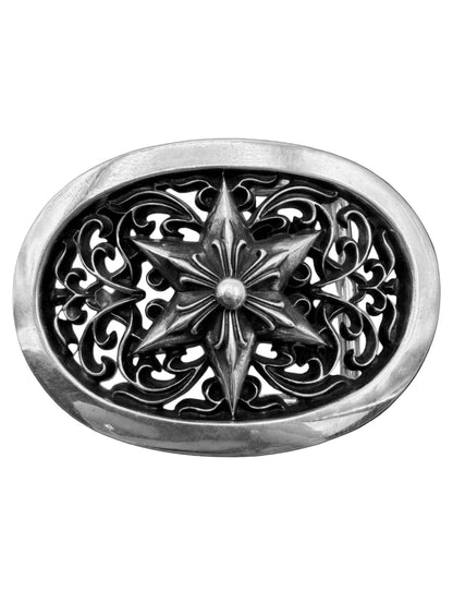 Chrome Hearts 6 Point Star .925 Silver Belt Buckle