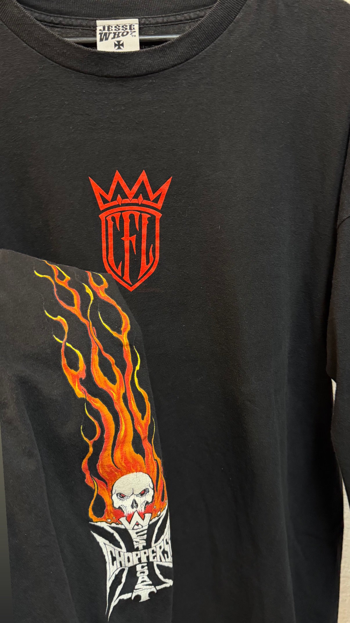 West Coast Choppers "Long Beach, CA” CFL Flame Skully