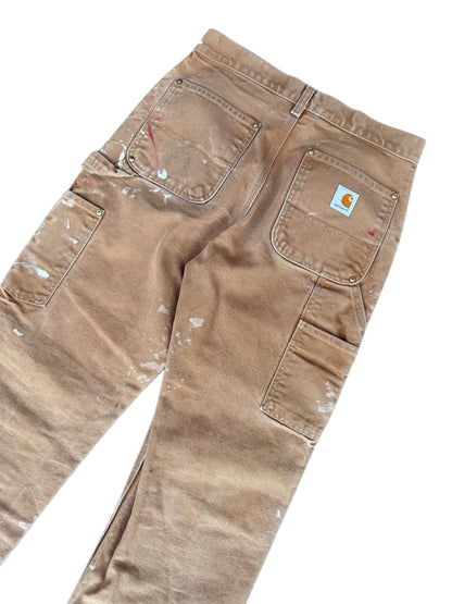 Red/White Paint Splatter Carhartt Double Knee