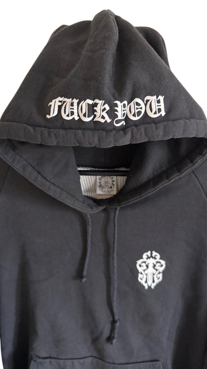 Vintage Chrome Hearts Thermal Lined  "Fuck You" Hoodie