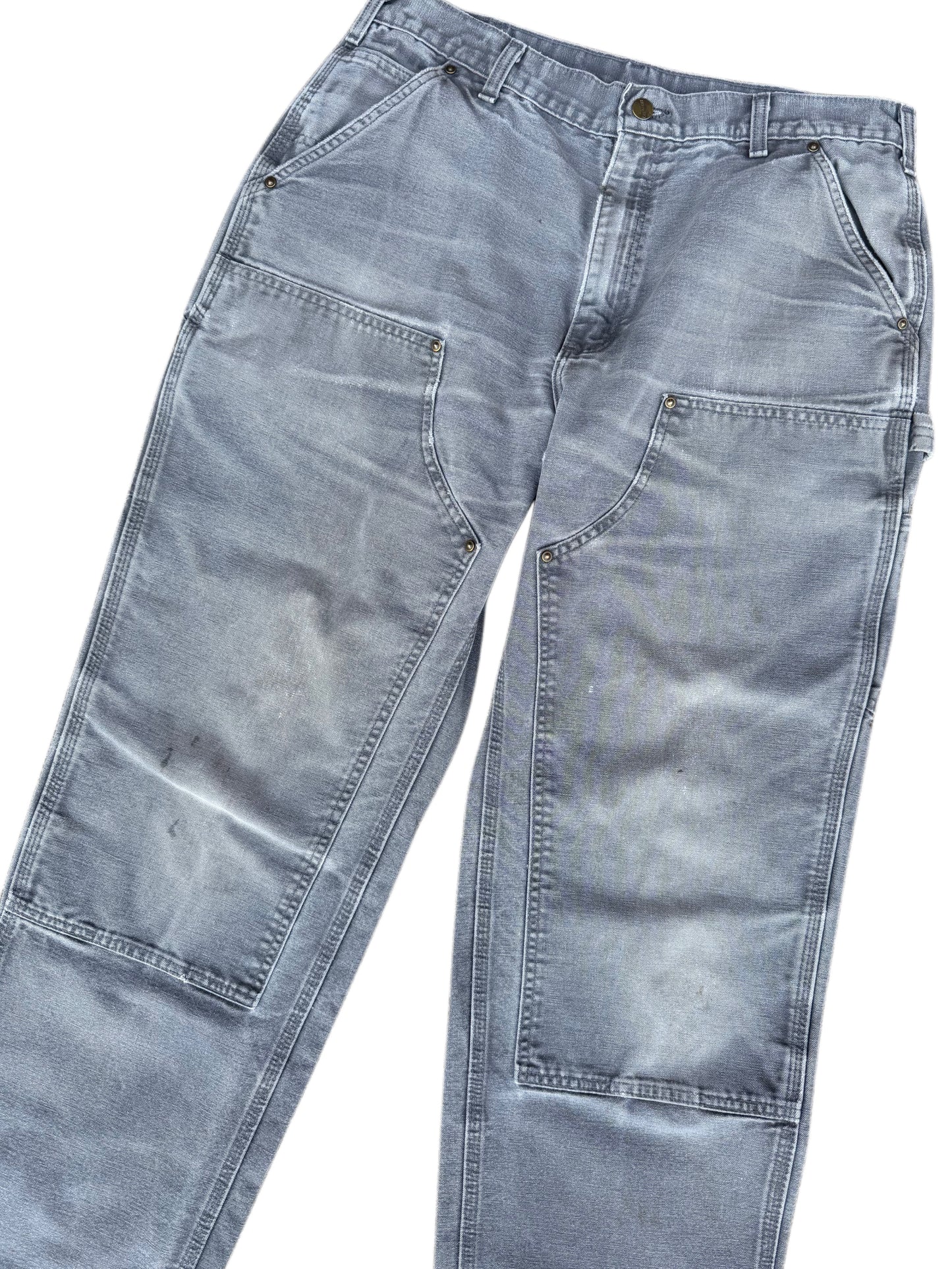 Faded Out Grey Carhartt Double Knee