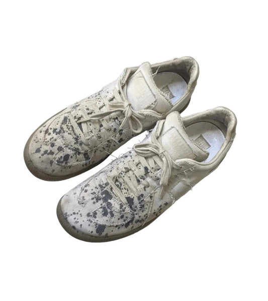 Maison Margiela Frayed Canvas Paint Splatter Gat