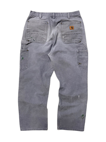 Grey Paint Splatter Carhartt Double Knee