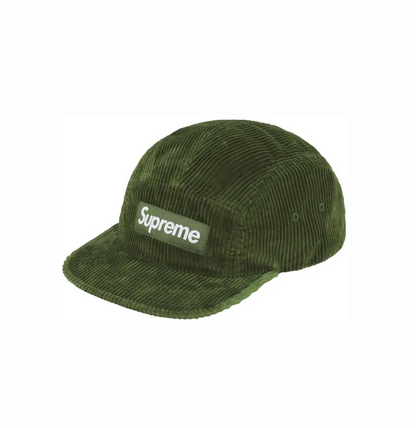 Supreme Corduroy Camp Cap 'Olive'