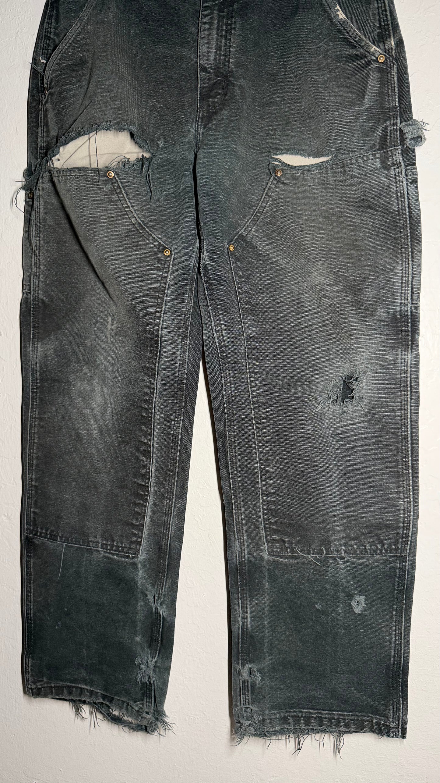 Crazy Black Carhartt Double Knee