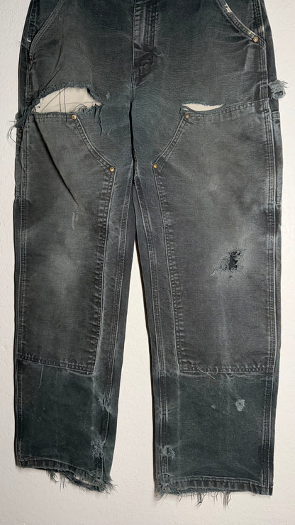 Crazy Black Carhartt Double Knee