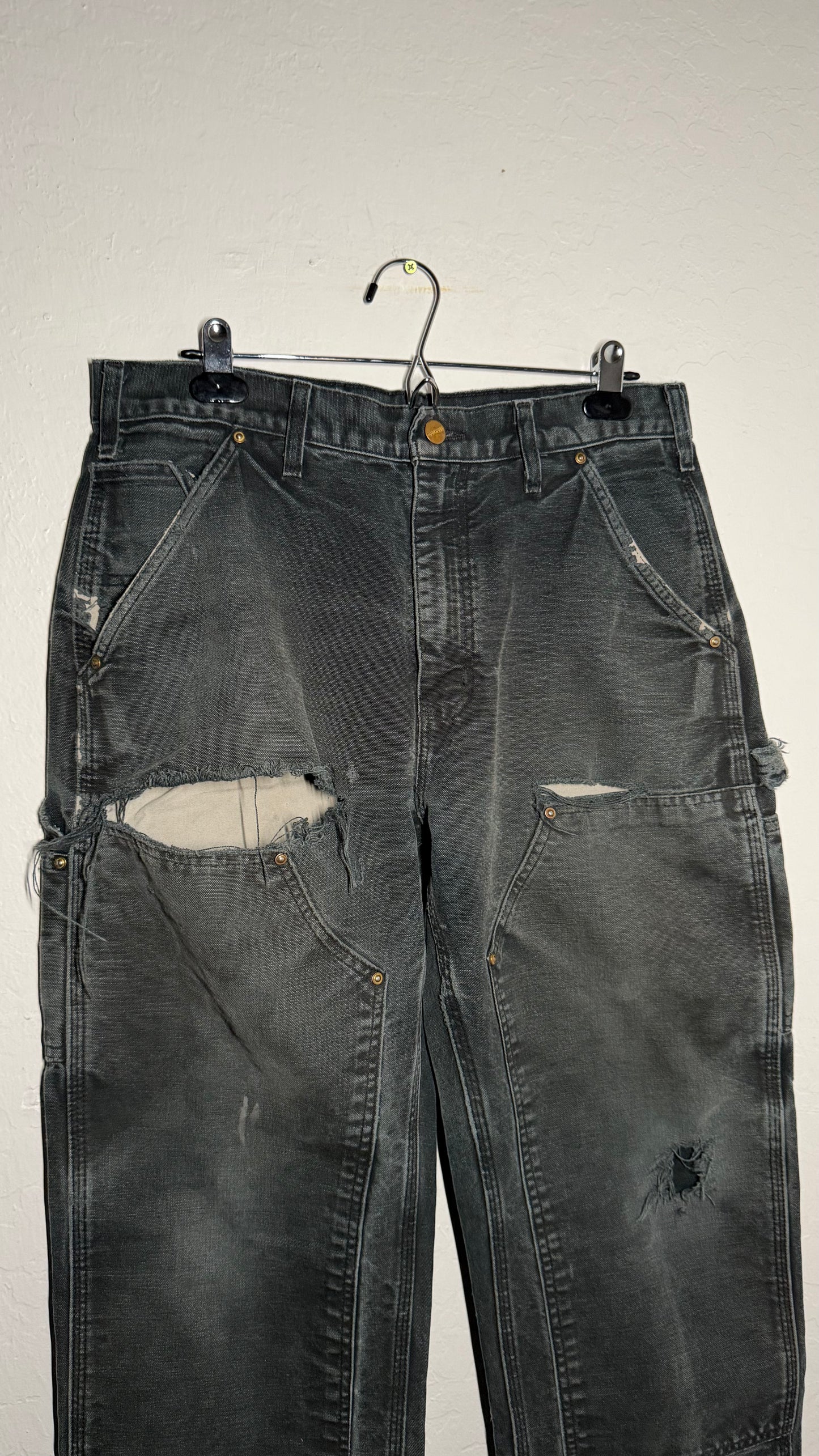 Crazy Black Carhartt Double Knee