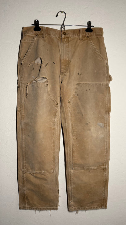 Tan Thrashed Carhartt Double Knee