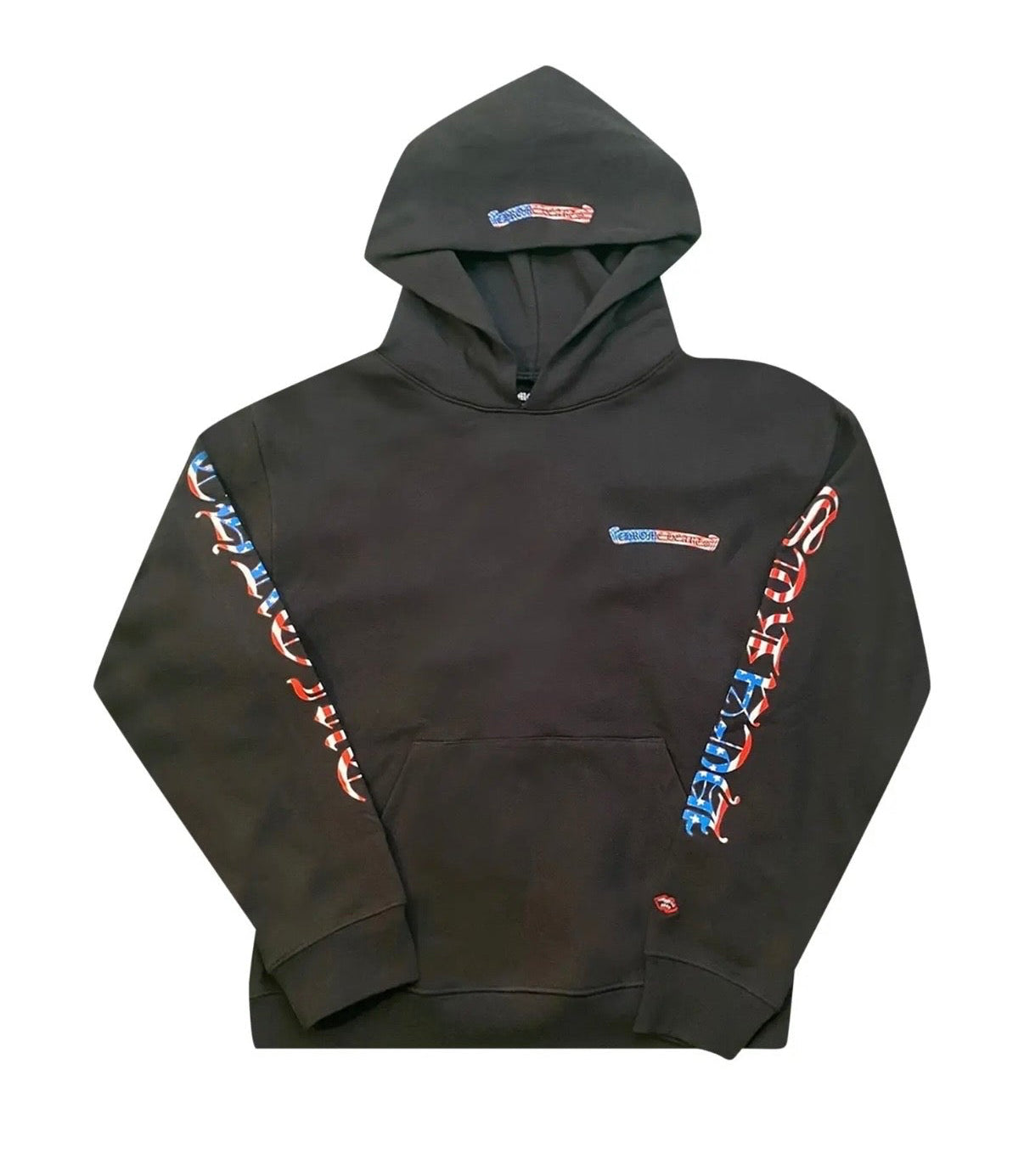 Chrome Hearts Matty Boy USA Flag Scroll Hoodie