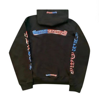 Chrome Hearts Matty Boy USA Flag Scroll Hoodie